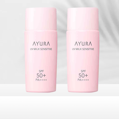 AYURA 敏感肌低刺激保濕防曬乳 SPF50+・PA++++ 50ml*2支套裝