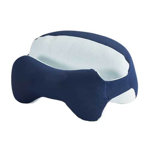 王樣 OSAMASERIES 微珠填充國王眼罩頸枕一體多用枕 約長25×寬13cm 藏藍色