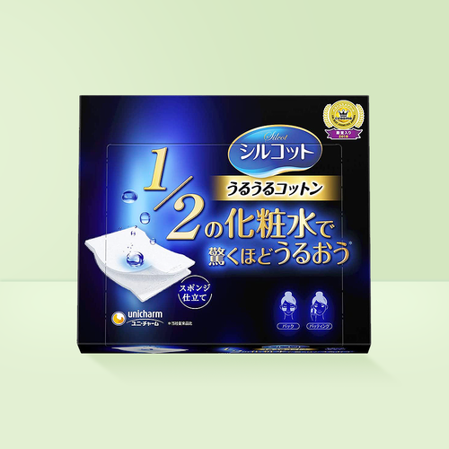 Unicharm 尤妮佳 化粧棉超吸收省水1/2 40片