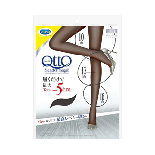 Reckitt Benckiser Japan 薇婷 Medi QttO 纖長瘦腿美型加壓連腳絲襪 瘦黑色