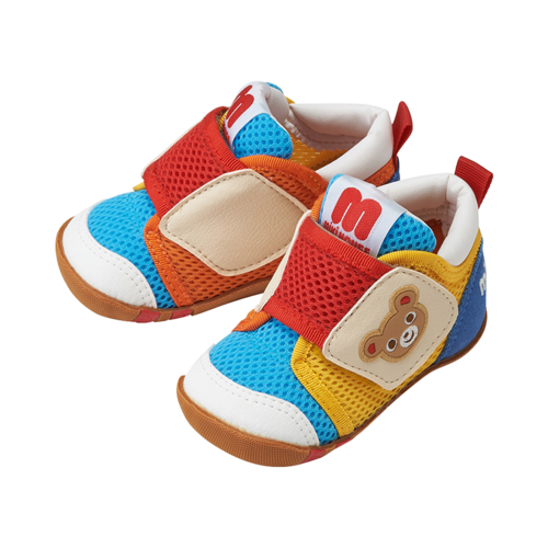 MIKIHOUSE 可愛透氣舒適一段嬰兒鞋 多色 小熊圖案 12.5cm
