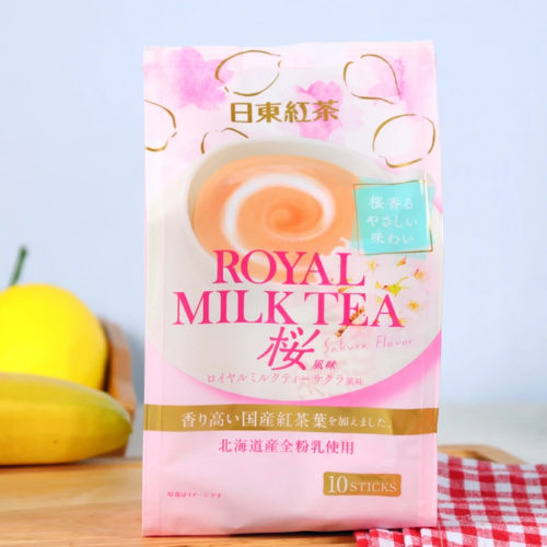 NITTOH-TEA 日東紅茶 濃郁美味皇家奶茶 櫻花風味 14g/條×10條