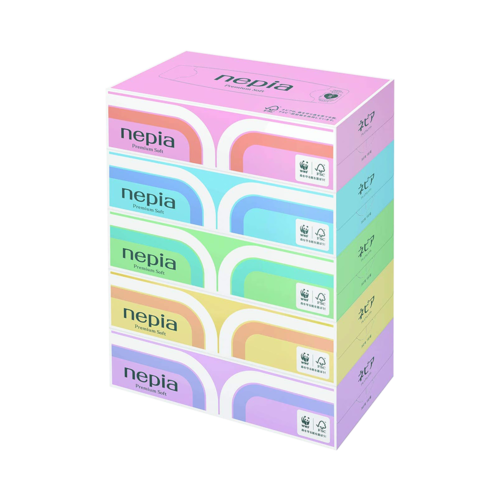 NEPIA 妮飄 高級柔軟舒適多用途抽紙 雙層 180抽 5盒