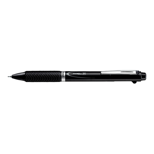 PENTEL 派通 ENERGEL多功能筆 05mm 圓珠筆2色+自動鉛筆 黑色筆桿 1支