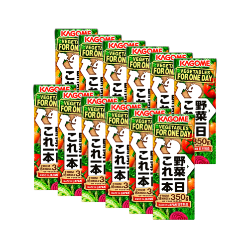 KAGOME 可果美 野菜一日果蔬汁 200ml×12盒