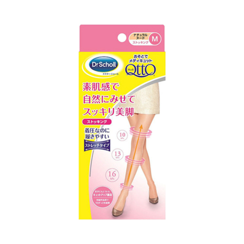 Reckitt Benckiser Japan 薇婷 MediQttQ 壓力型自然裸膚感透明絲襪 裸色