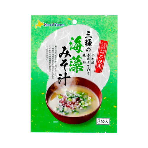HOKKAI YAMATO 北海大和 3種海藻營養濃縮味噌湯 8.3g×3袋