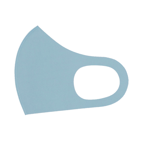 BABYDOLL 3片裝彩色個性防塵透氣口罩5422 淺藍色