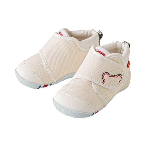 MIKIHOUSE 新款舒適嬰兒學步鞋 一段 白色 12.5cm