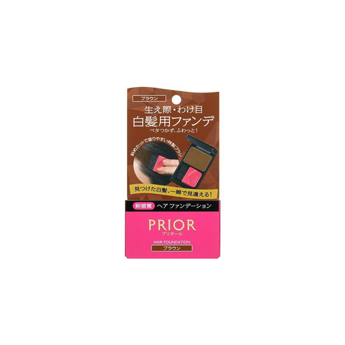 SHISEIDO 資生堂 防水不易脱色保濕遮蓋白髮粉餅膏 棕色 3.6g