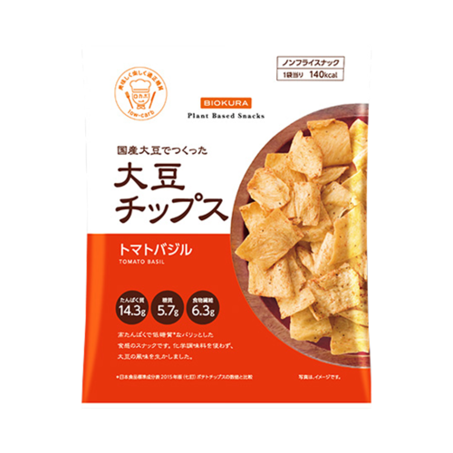 BIOKURA 大豆薯片 番茄羅勒味 35g