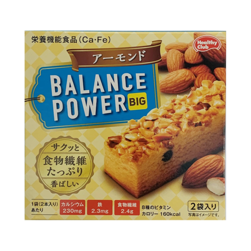 hamada 濱田 BALANCE POWER BIG 低卡營養飽腹代餐餅乾條 杏仁味 2袋/盒（每袋含2塊）