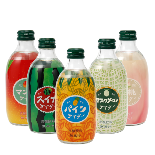 TOMOMASU 友桝飲料 日本人氣水果味碳酸汽水 五口味組合
