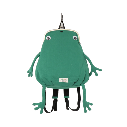 gym master Fluke Frog系列可愛青蛙口金雙肩揹包 綠色 G321357