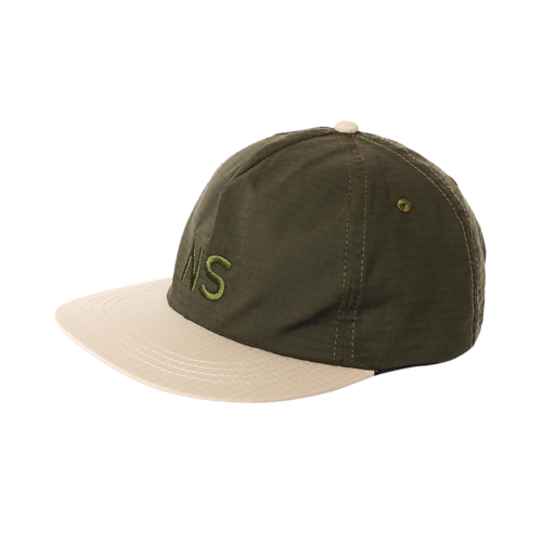 gym master 字母刺繡防刮時尚平沿棒球帽 G657676-90 橄欖綠×米色
