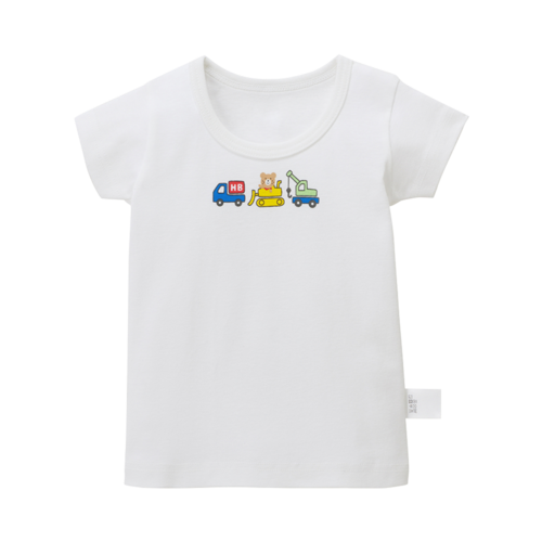MIKIHOUSE 全棉清新柔軟貼身兒童T恤 白色 100cm 1件