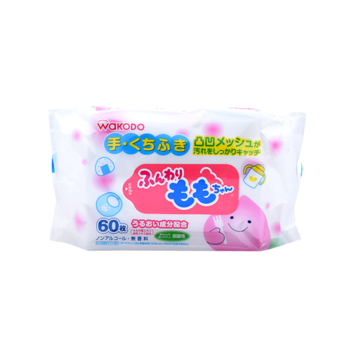 WAKODO 和光堂 桃葉精華嬰兒手口濕巾 180片(60片×3包)
