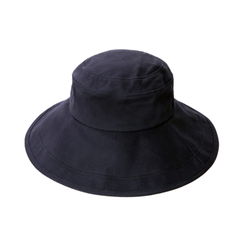 COGIT PRECIOUS UV 純棉隔熱遮光寬檐防曬帽 黑色 適用頭圍56～58cm