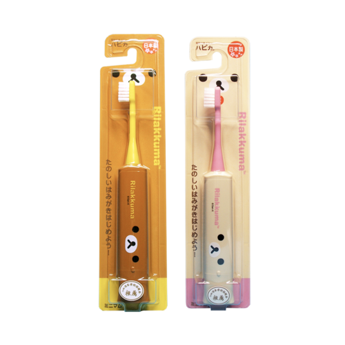 minimum輕鬆熊電動牙刷 DBK-5BG(RK) 粉色+黃色（兩支實惠裝）