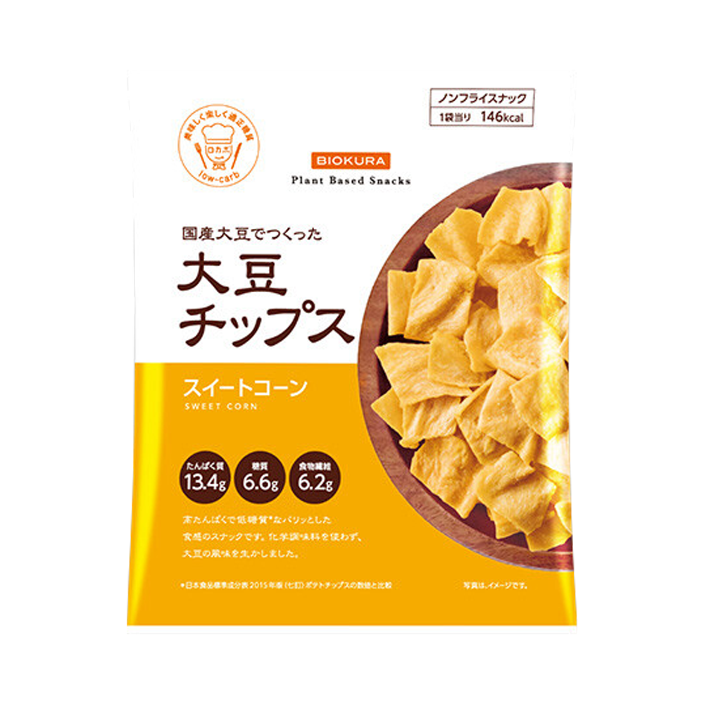 BIOKURA 大豆薯片 甜玉米味 35g