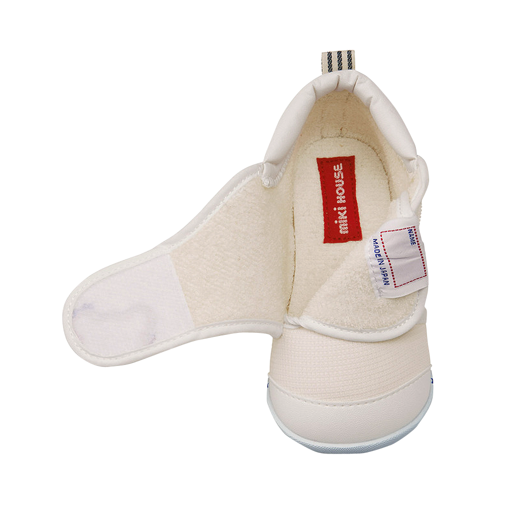 MIKIHOUSE 新款舒適嬰兒學步鞋 一段  白色 13cm