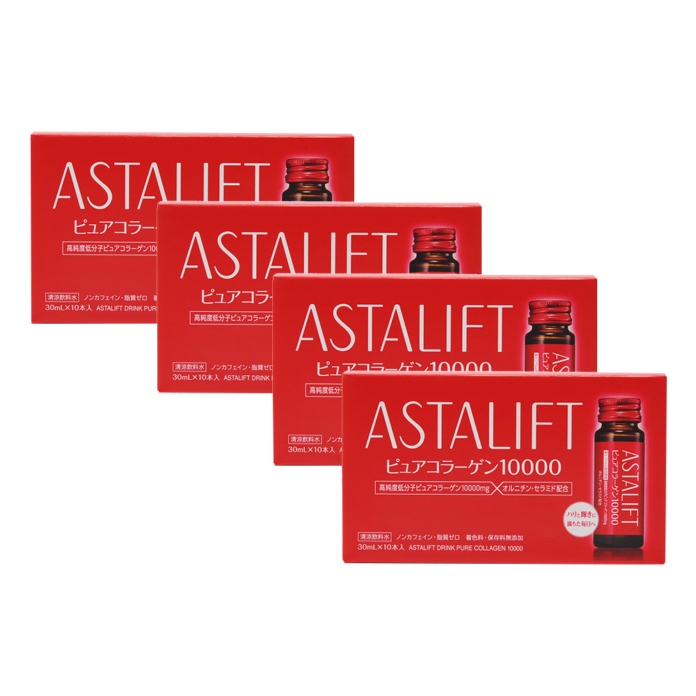 ASTALIFT 艾詩緹 膠原蛋白口服液（10000mg） 30mlx10瓶裝 4盒裝