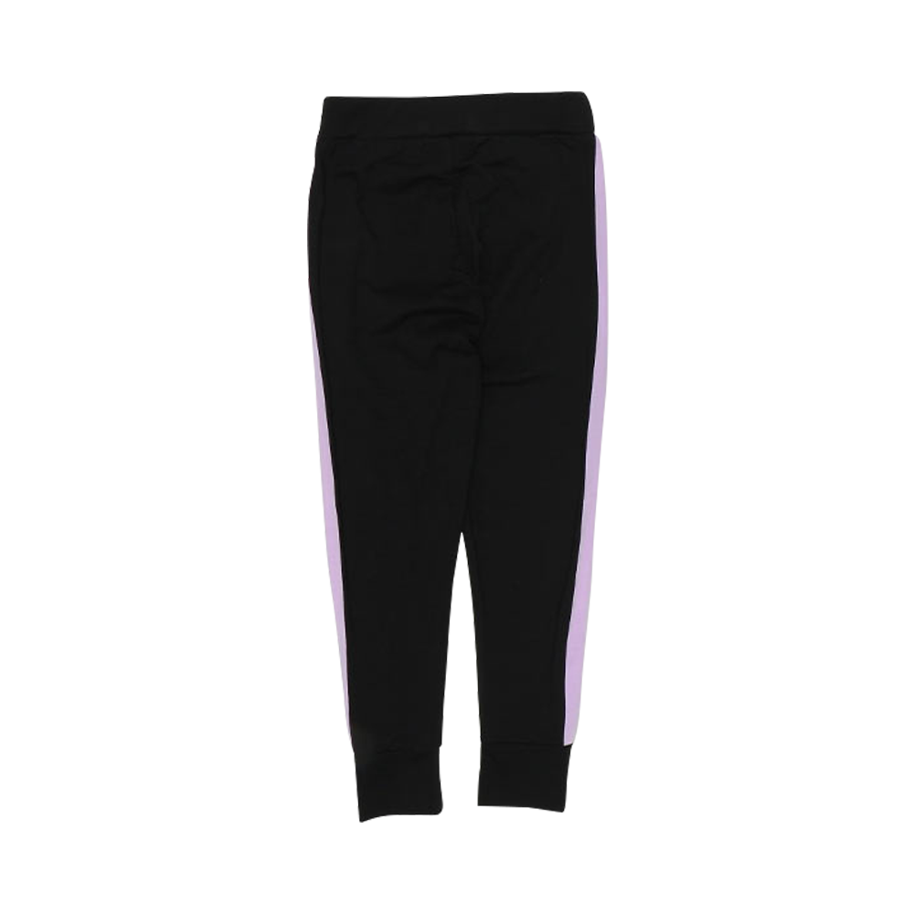 BABYDOLL 限定款兒童舒適慢跑褲4945K 黑色×紫色