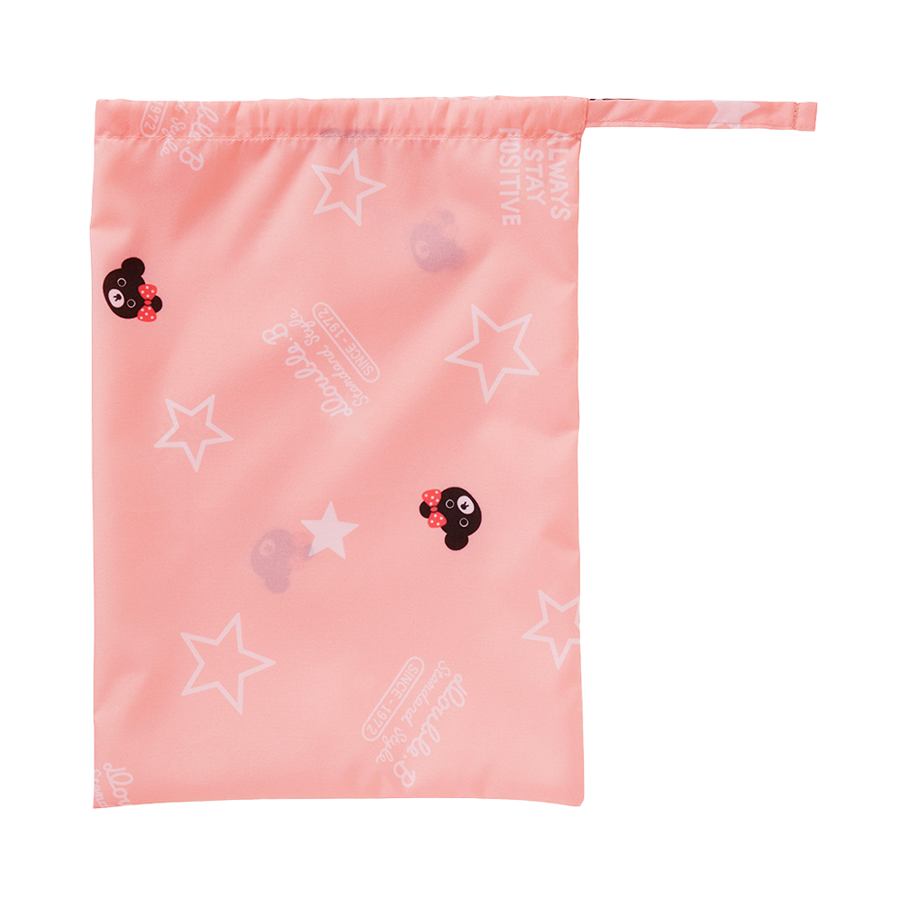 MIKIHOUSE 便攜式帶書包位兒童雨衣 粉色 LL（120-130cm）