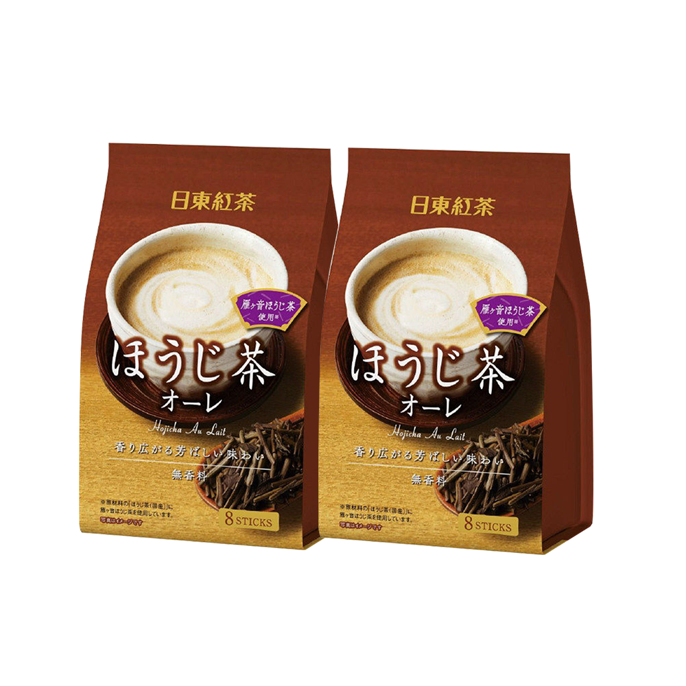 NITTOH-TEA 日東紅茶 速溶焙茶歐蕾 14gx8袋/盒×2(一件包郵)