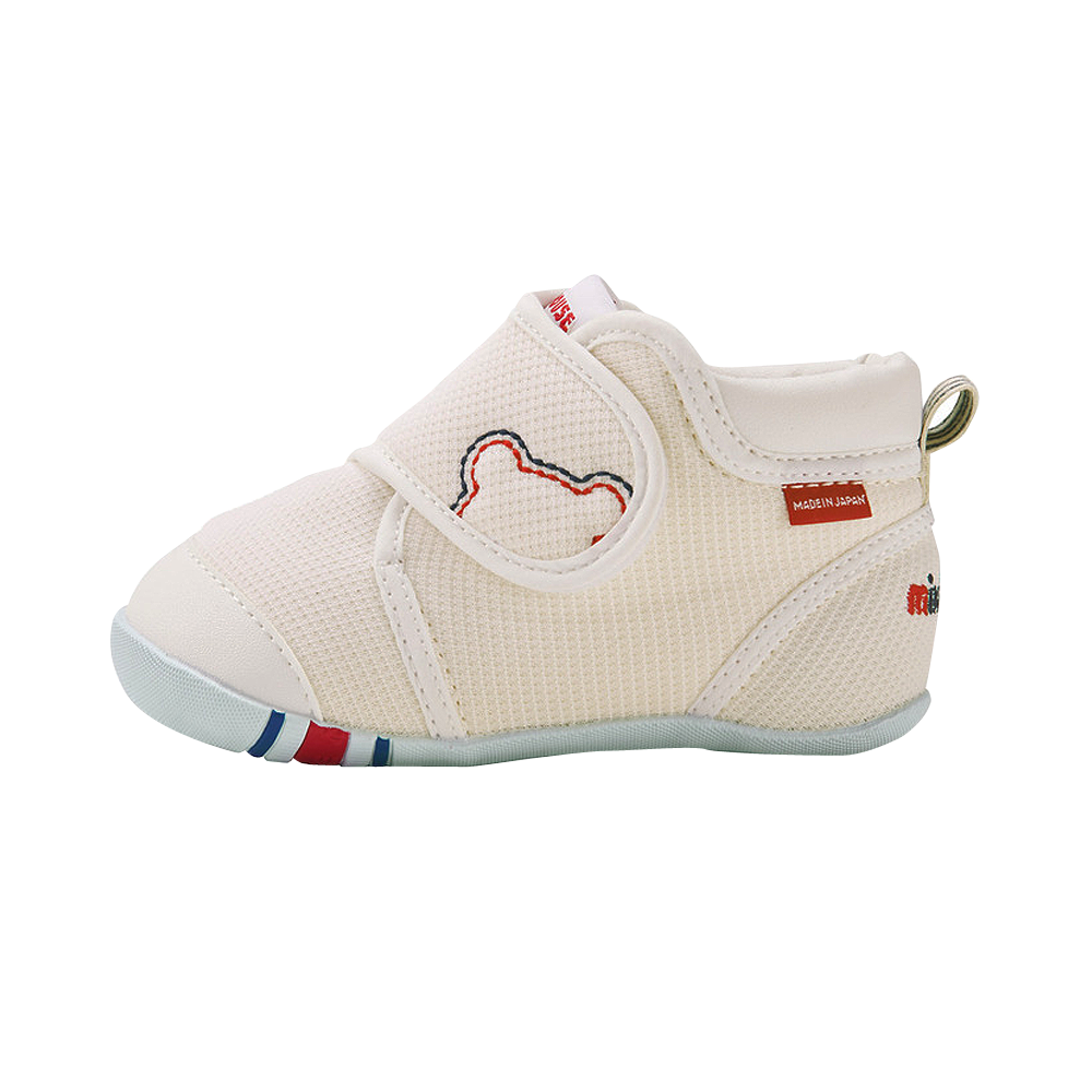 MIKIHOUSE 新款舒適嬰兒學步鞋 一段 白色 12.5cm