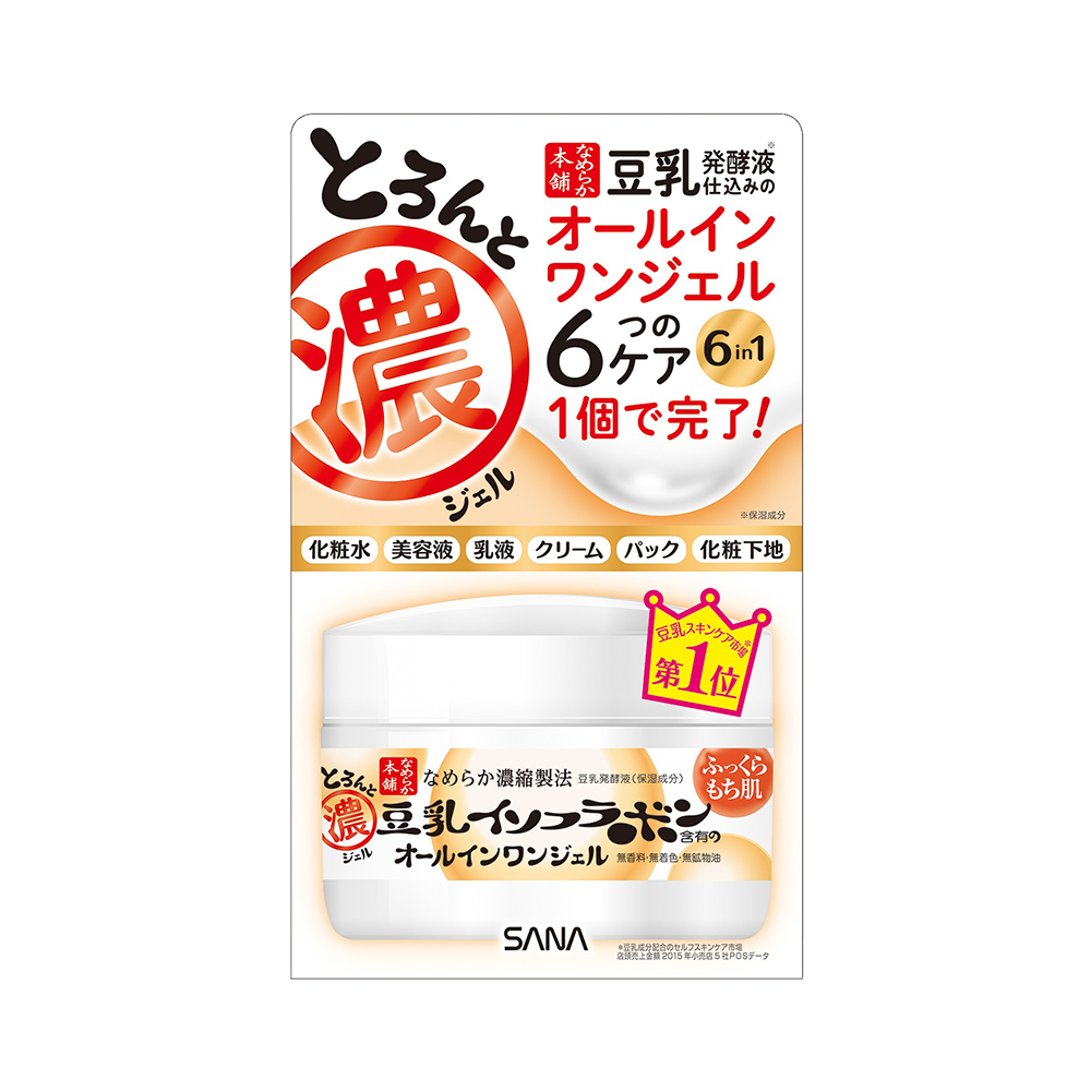 SANA 莎娜 豆乳美肌 濃潤高保濕6合1啫喱面霜 普通版 100g