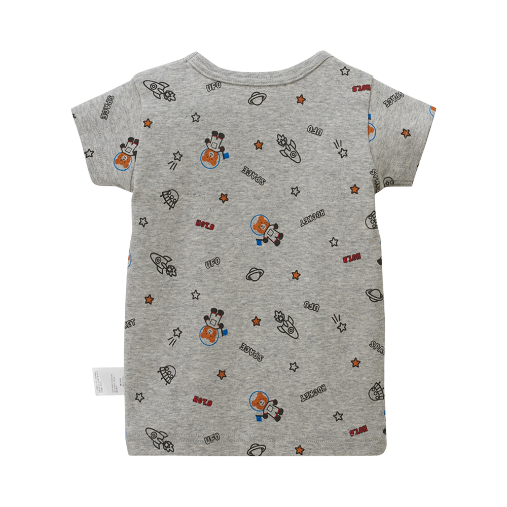 MIKIHOUSE 全棉清新柔軟貼身兒童T恤 灰色 100cm 1個