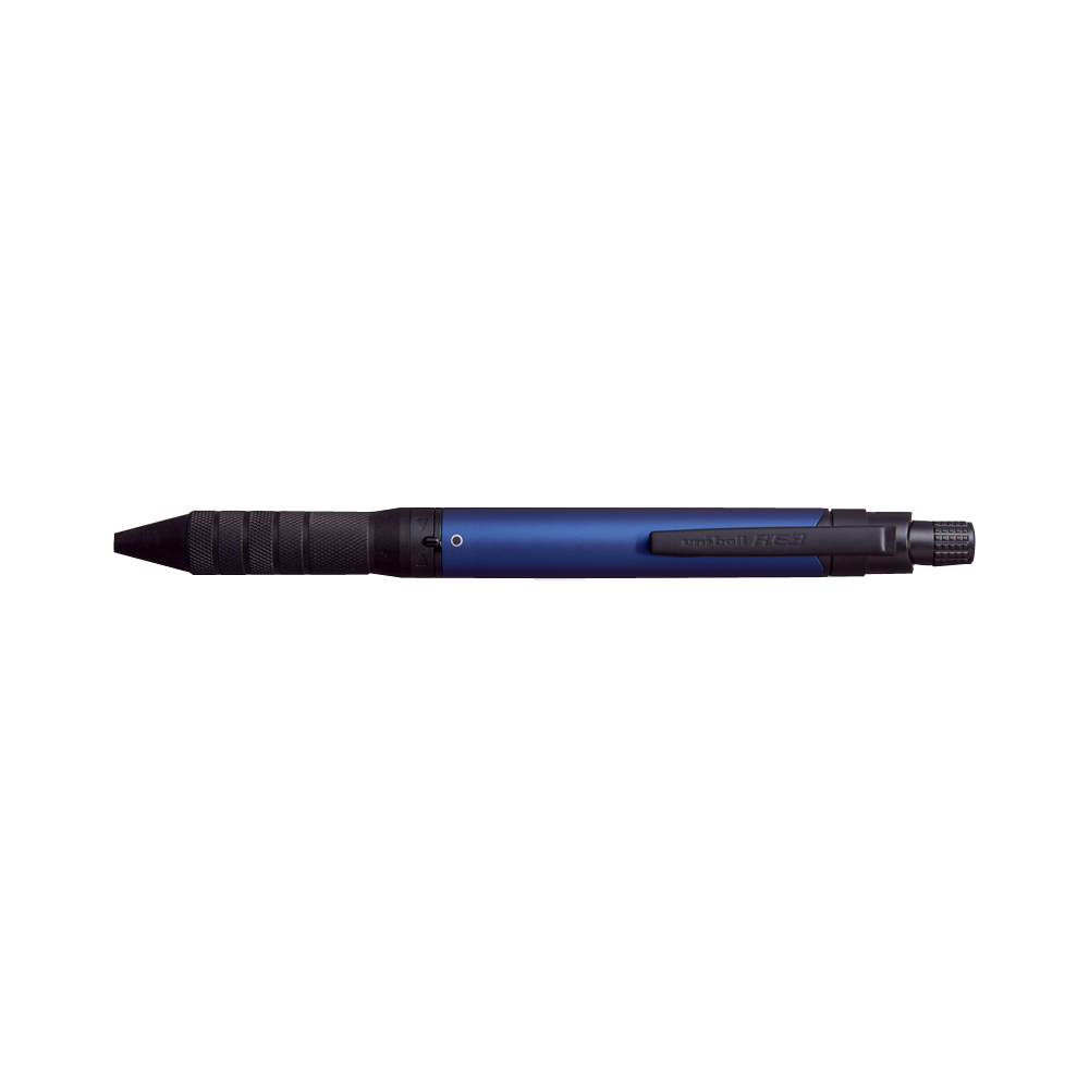 UNI 三菱鉛筆 Uniball R：Ebiz 可擦式3色圓珠筆 海軍藍 0.5mm 1支（3色）