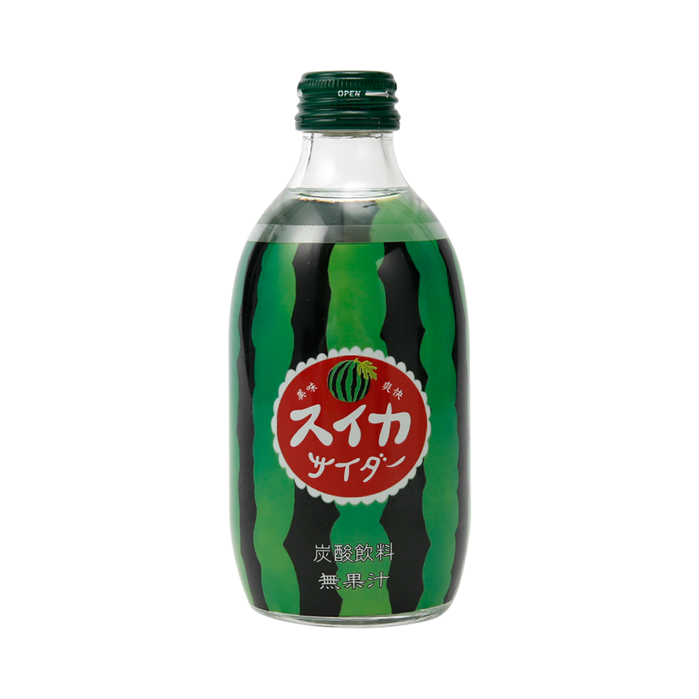 TOMOMASU 友桝飲料 日本人氣水果味碳酸汽水 西瓜味 300ml×24