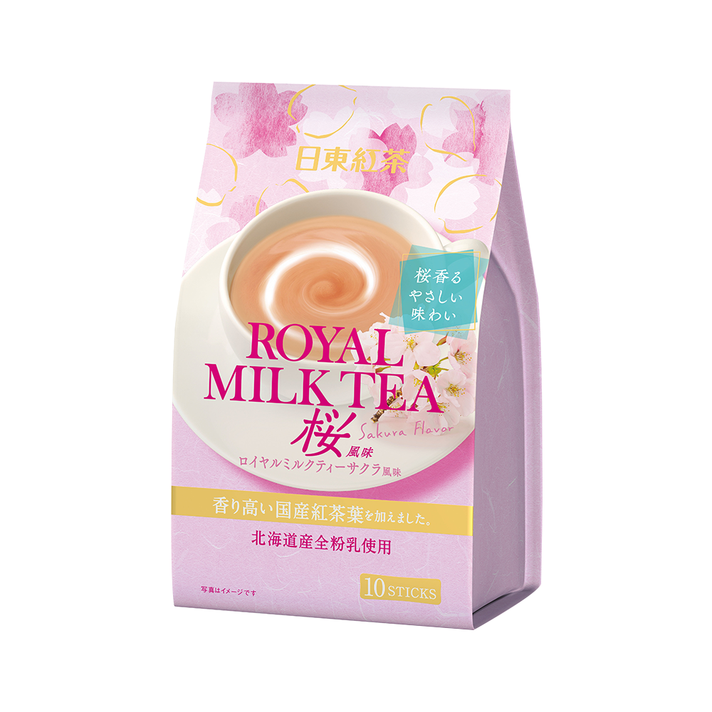 NITTOH-TEA 日東紅茶 濃郁美味皇家奶茶 櫻花風味 14g/條×10條