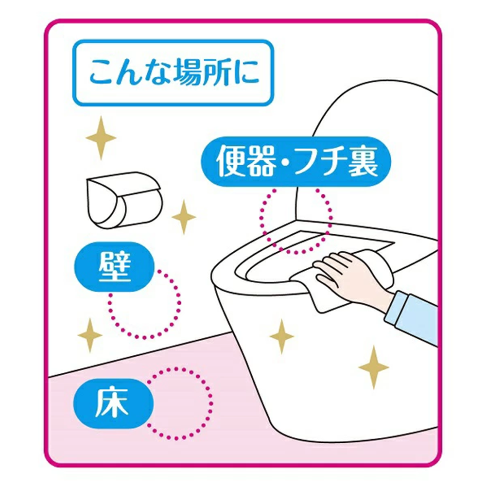 DAIO 大王制紙 廁所清潔用濕紙巾 乾淨花香型 10片