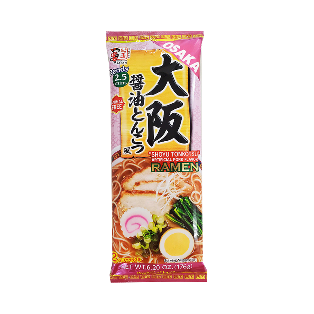 ITSUKI 五木食品 大阪鹹香醬油豬骨風拉面 176g