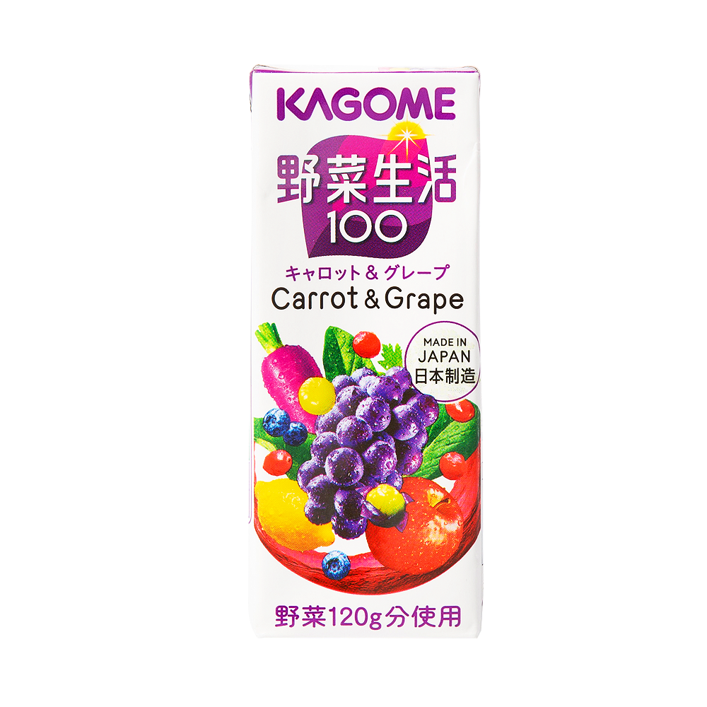 KAGOME 可果美 野菜生活100 葡萄果蔬混合汁 200ml