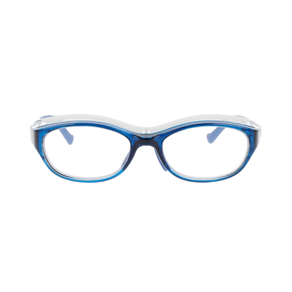 瞬足 時尚百搭簡約防花粉眼鏡SY-5001 透明海軍藍