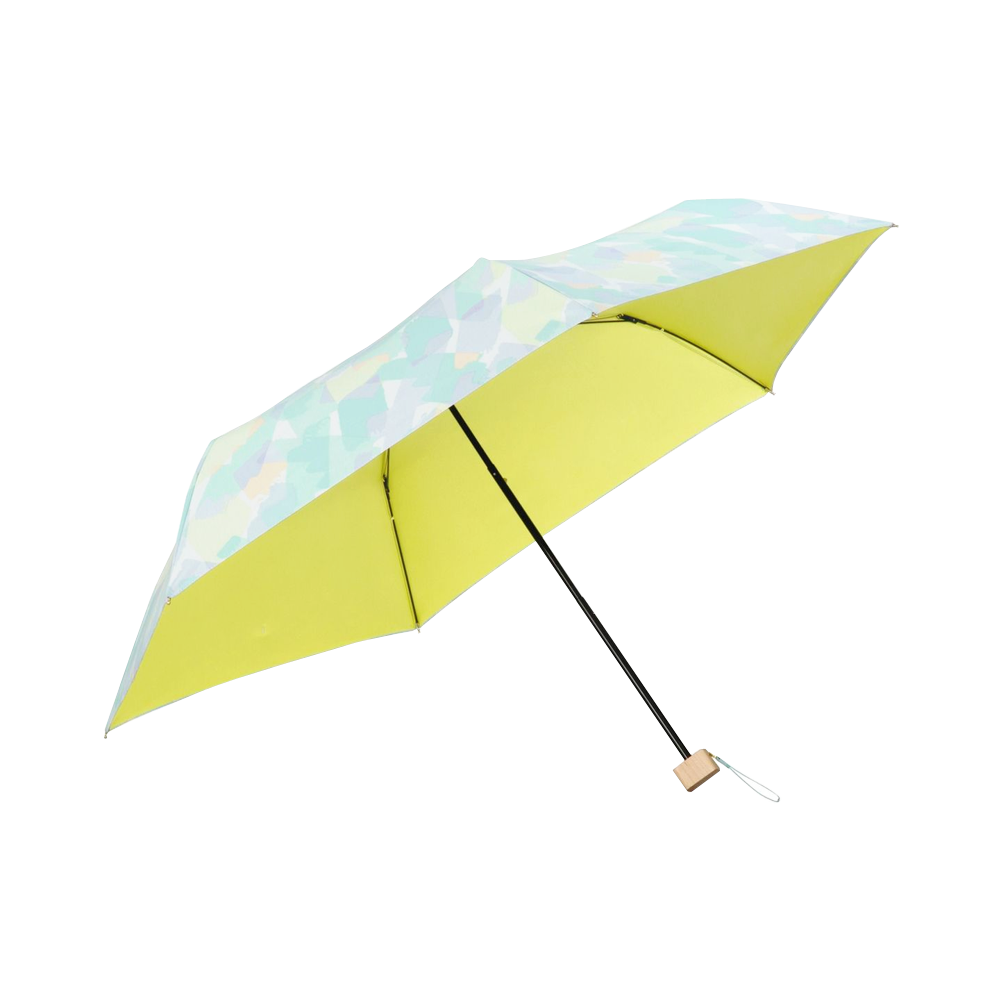 w.p.c 灰塗裝遮陽防紫外線摺疊傘 迷你款 綠色 1把