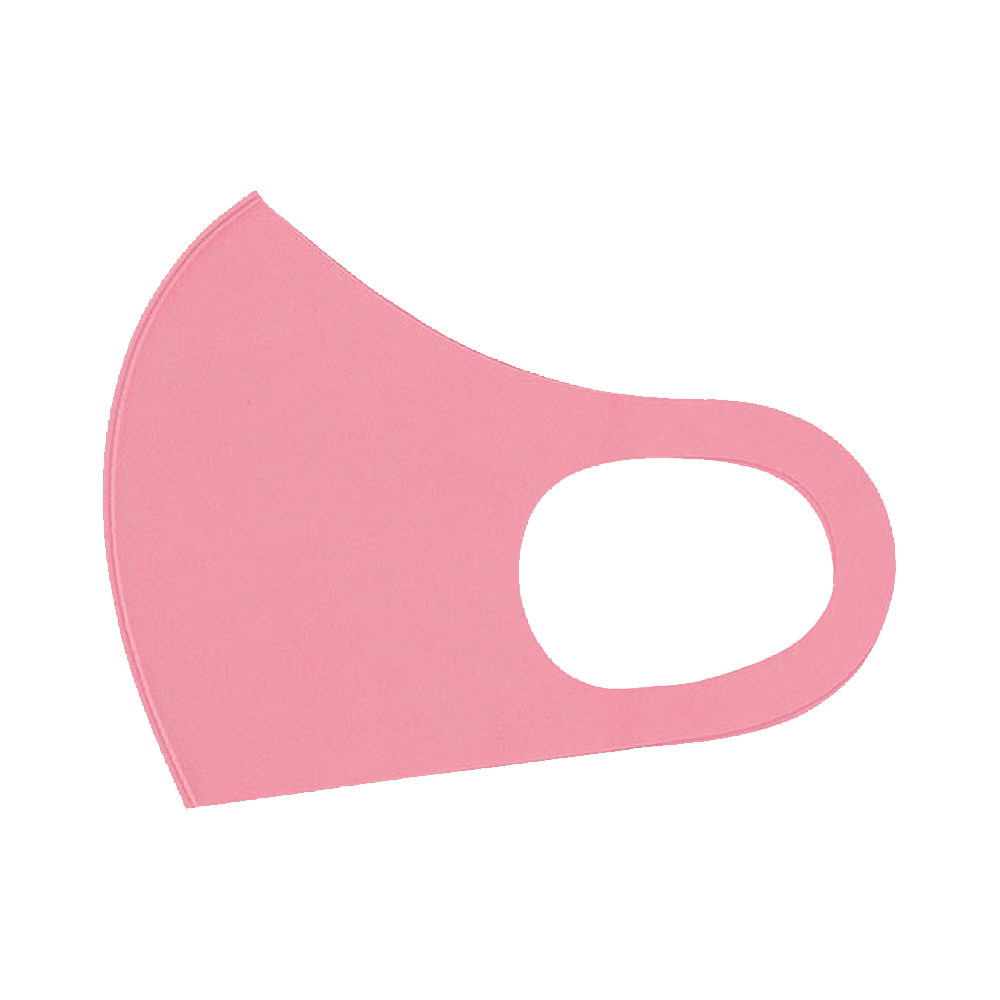 BABYDOLL 3片裝彩色個性防塵透氣口罩5422 皇家粉色