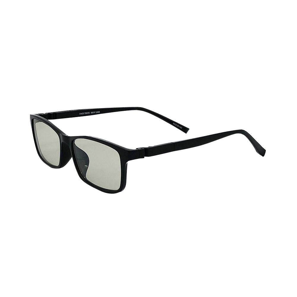 FACE TRICK PC用高性能防藍光IRUV1000光學眼鏡 黑色鏡框