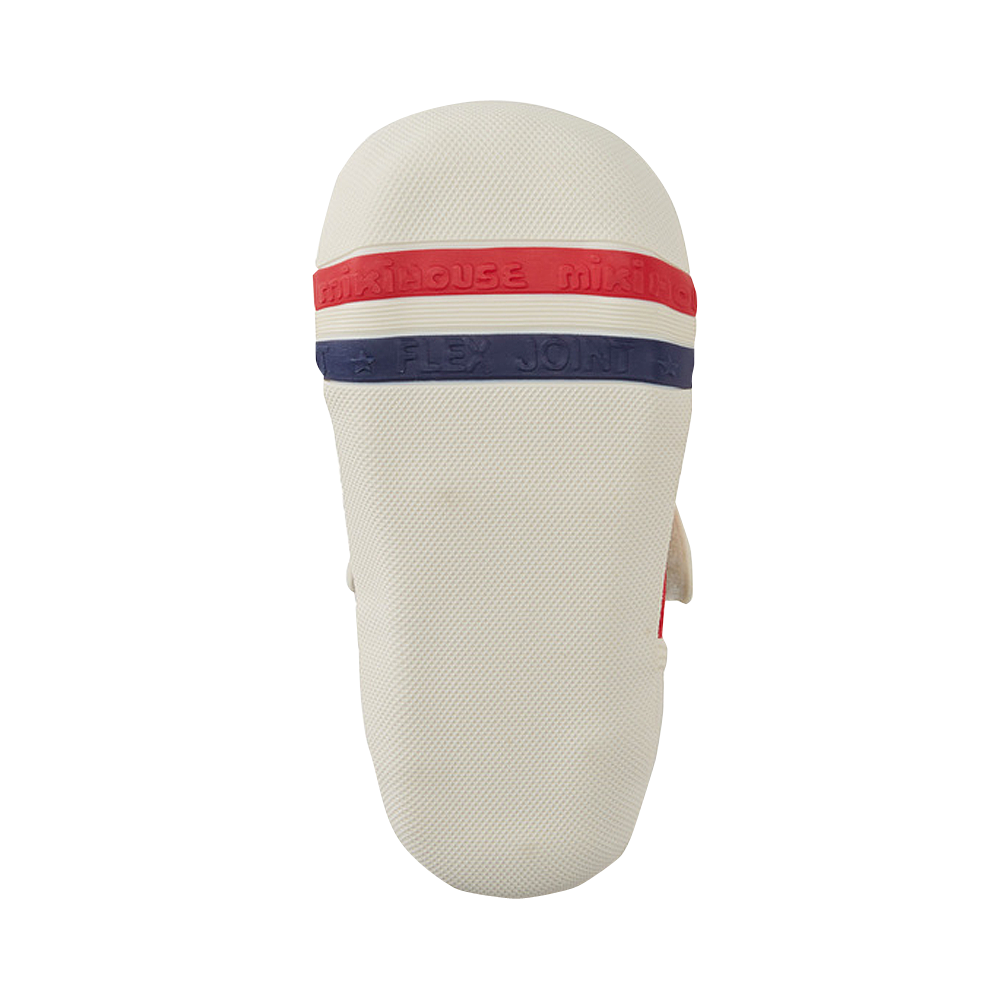 MIKIHOUSE m logo可愛舒適嬰兒學步鞋 一段 白色 12.5cm