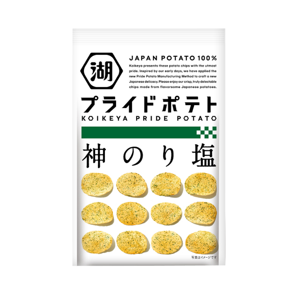 KOIKEYA 湖池屋 pride potato 全新技術三種海苔薯片 海苔鹽味 58g/袋