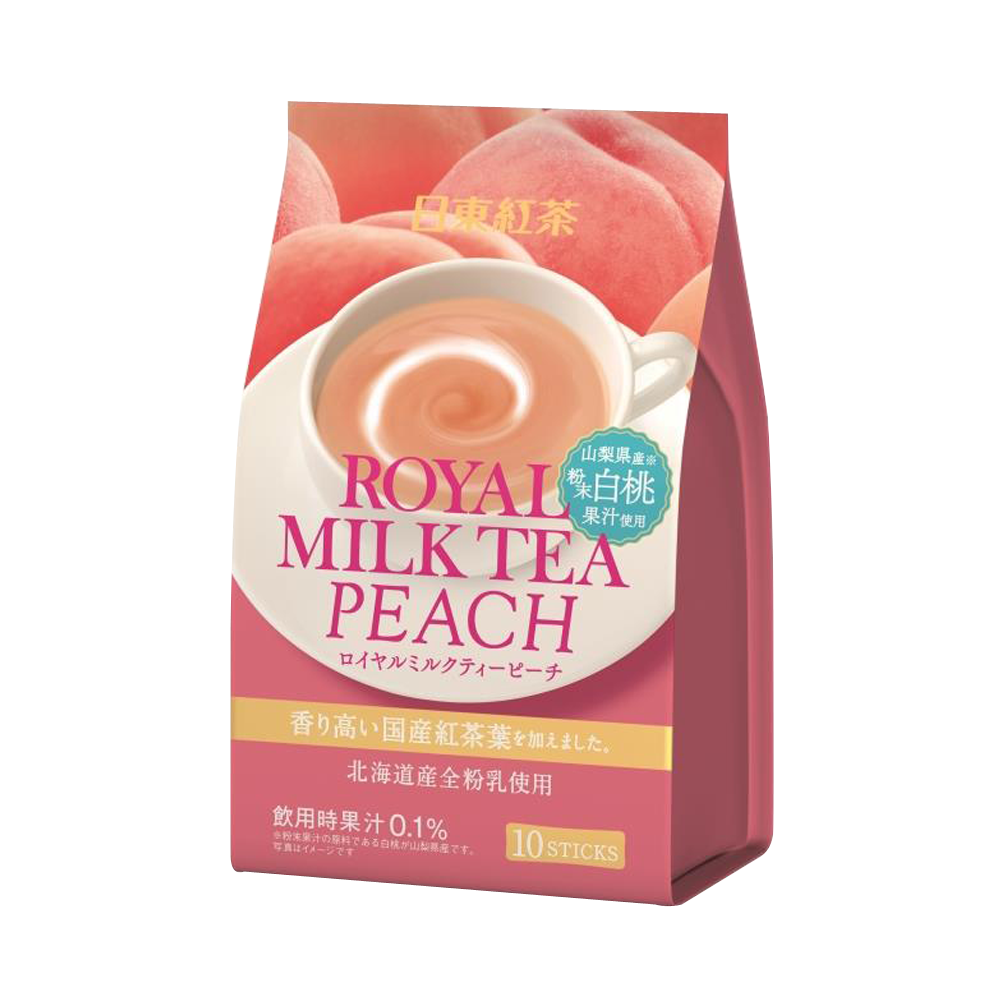 NITTOH-TEA 日東紅茶 醇香絲滑皇家奶茶 白桃味 14g×10包