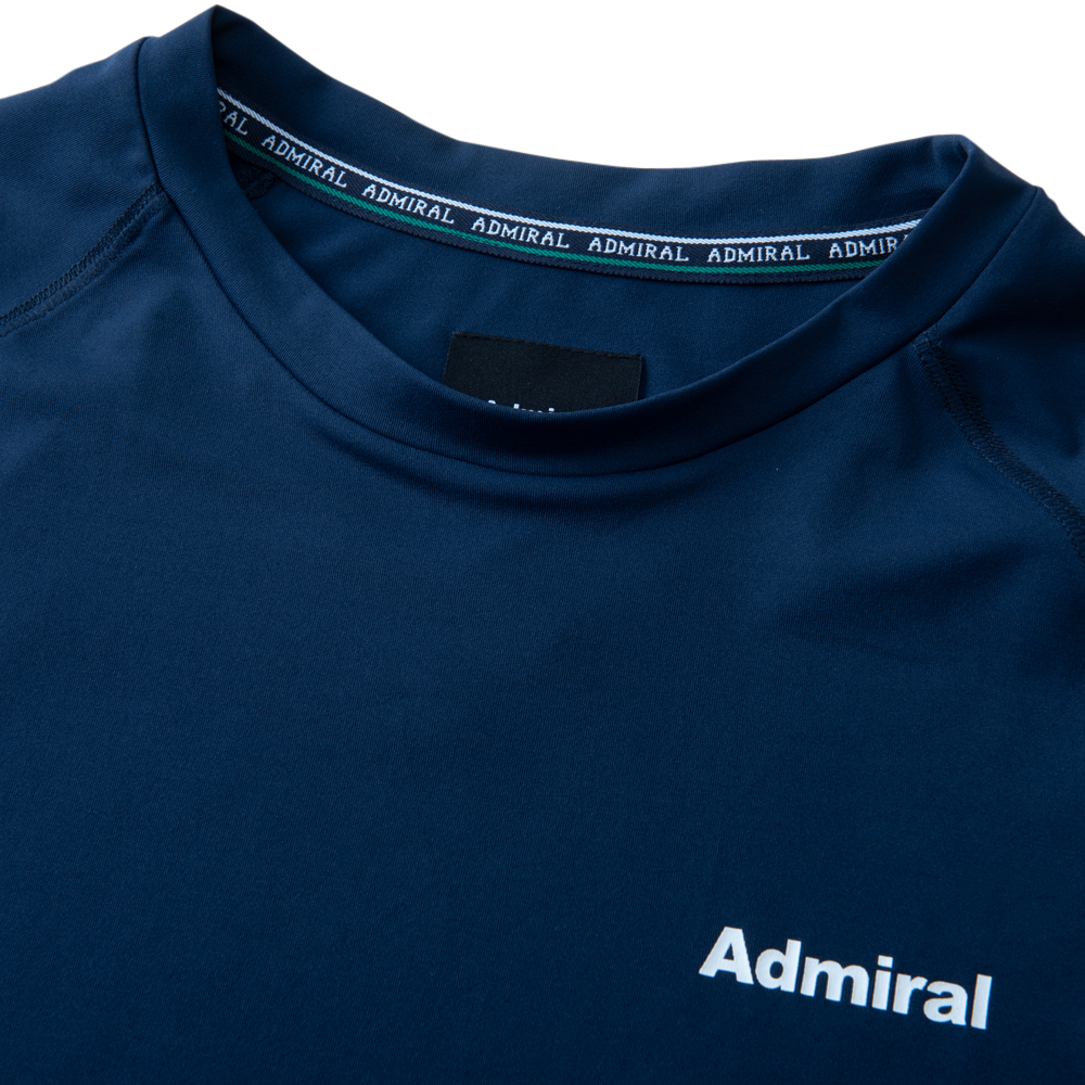 Admiral ATHLETICS 不對稱LOGO長袖T恤 L/S  ATMA042 黑色