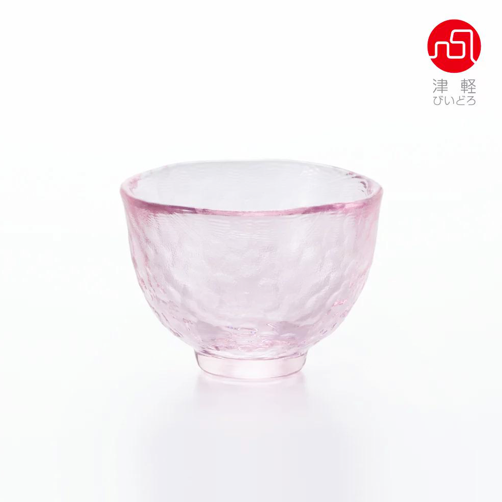 ISHIZUKA GLASS 石塚硝子 津輕玻璃耐熱櫻花清酒杯F79460 大號 1個