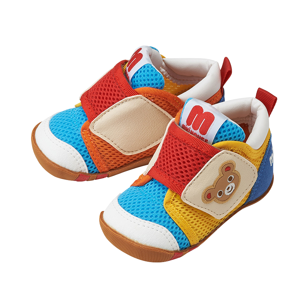 MIKIHOUSE 可愛透氣舒適一段嬰兒鞋 多色 小熊圖案 12.5cm