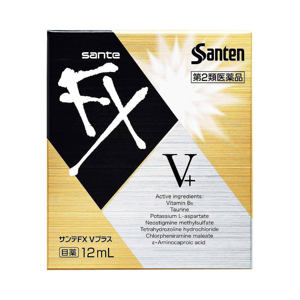 Santen 參天製藥 FX V+ 維他命金色眼藥水（新包裝） 12ml