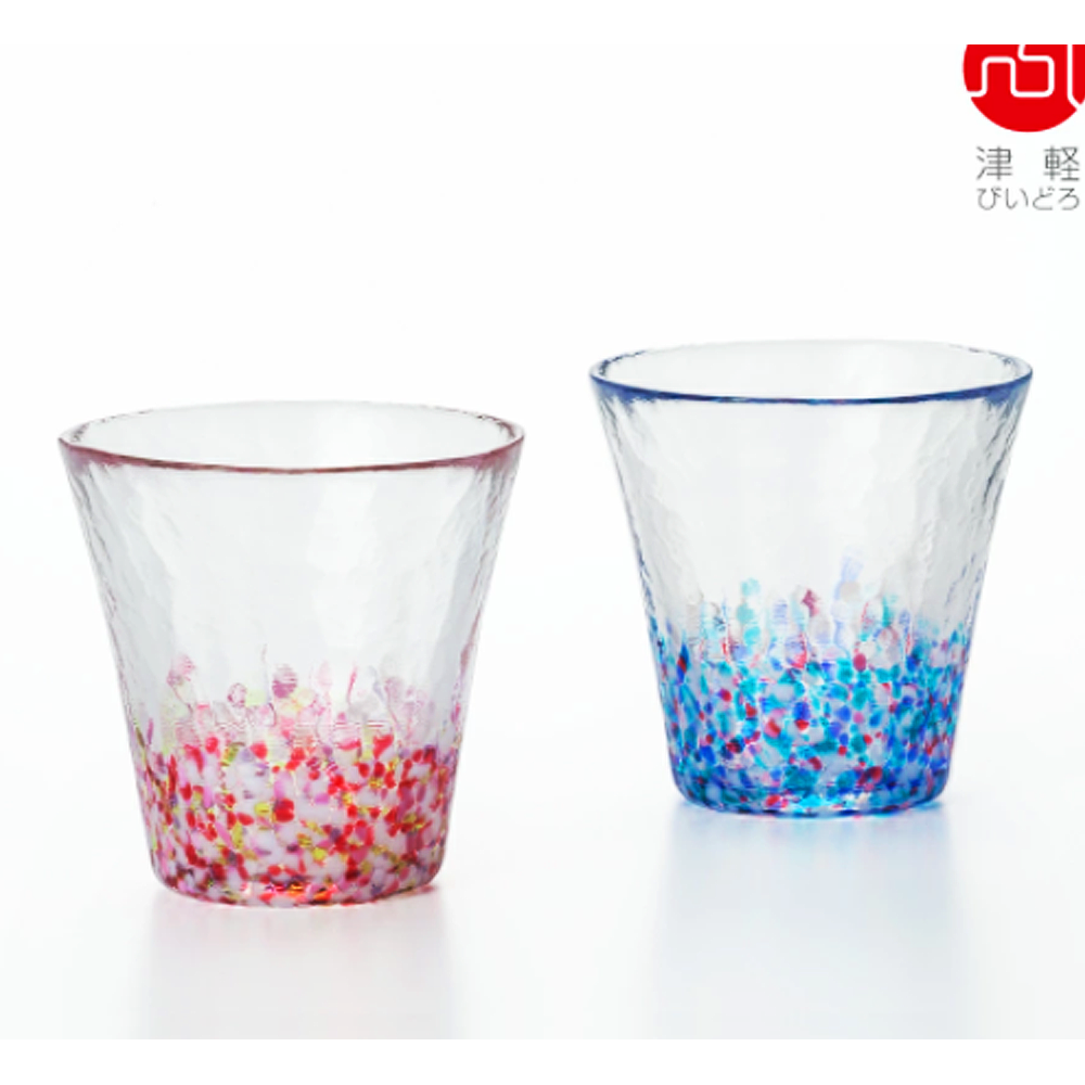 ISHIZUKA GLASS 石塚硝子 津輕 舞櫻青空玻璃杯2只套裝 FS-62505 1套